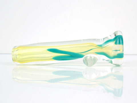 Triple Aqua Blue Inside Out Glass Smoking Pipe – VisceralAntagonisM