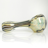 black and white dichroic glass pipe