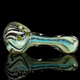 black and white dichroic glass pipe