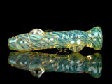 Fumed Chillum with Carved Grips & Marbles