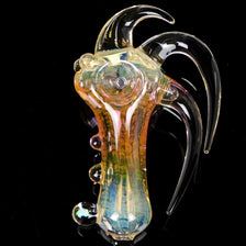 Dichroic Shroom Marble Glass Bubbler Smoking Pipe – VisceralAntagonisM