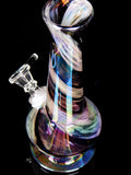 Purple White Swirl Water Pipe