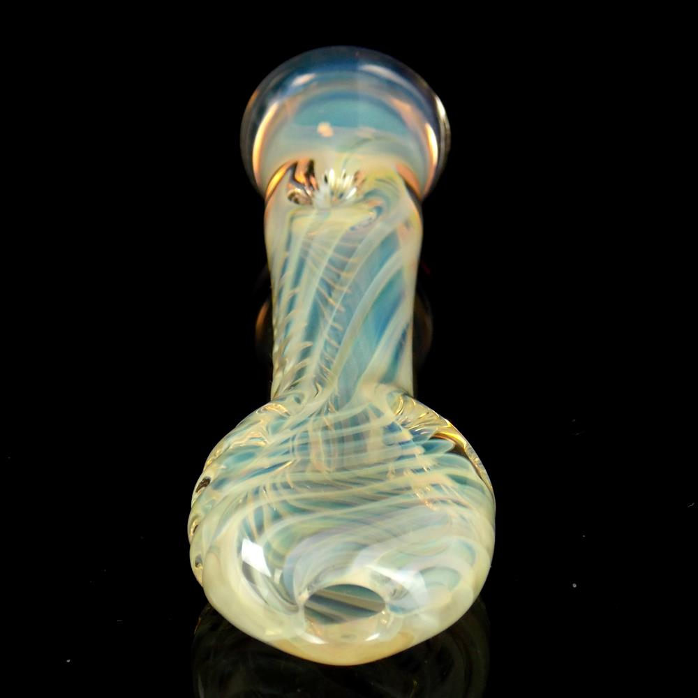 Dichroic Shroom Marble Glass Bubbler Smoking Pipe – VisceralAntagonisM