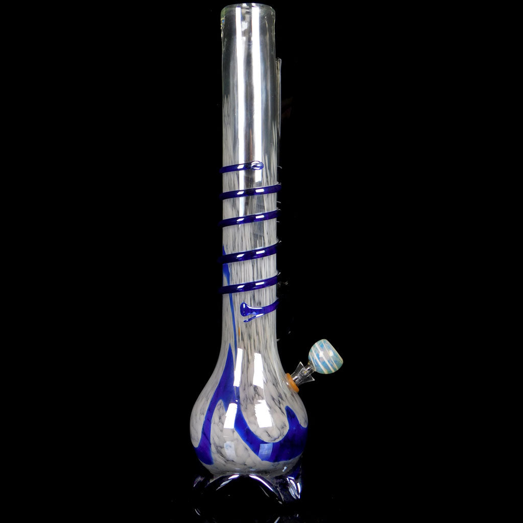 Triple Aqua Blue Inside Out Glass Smoking Pipe – VisceralAntagonisM