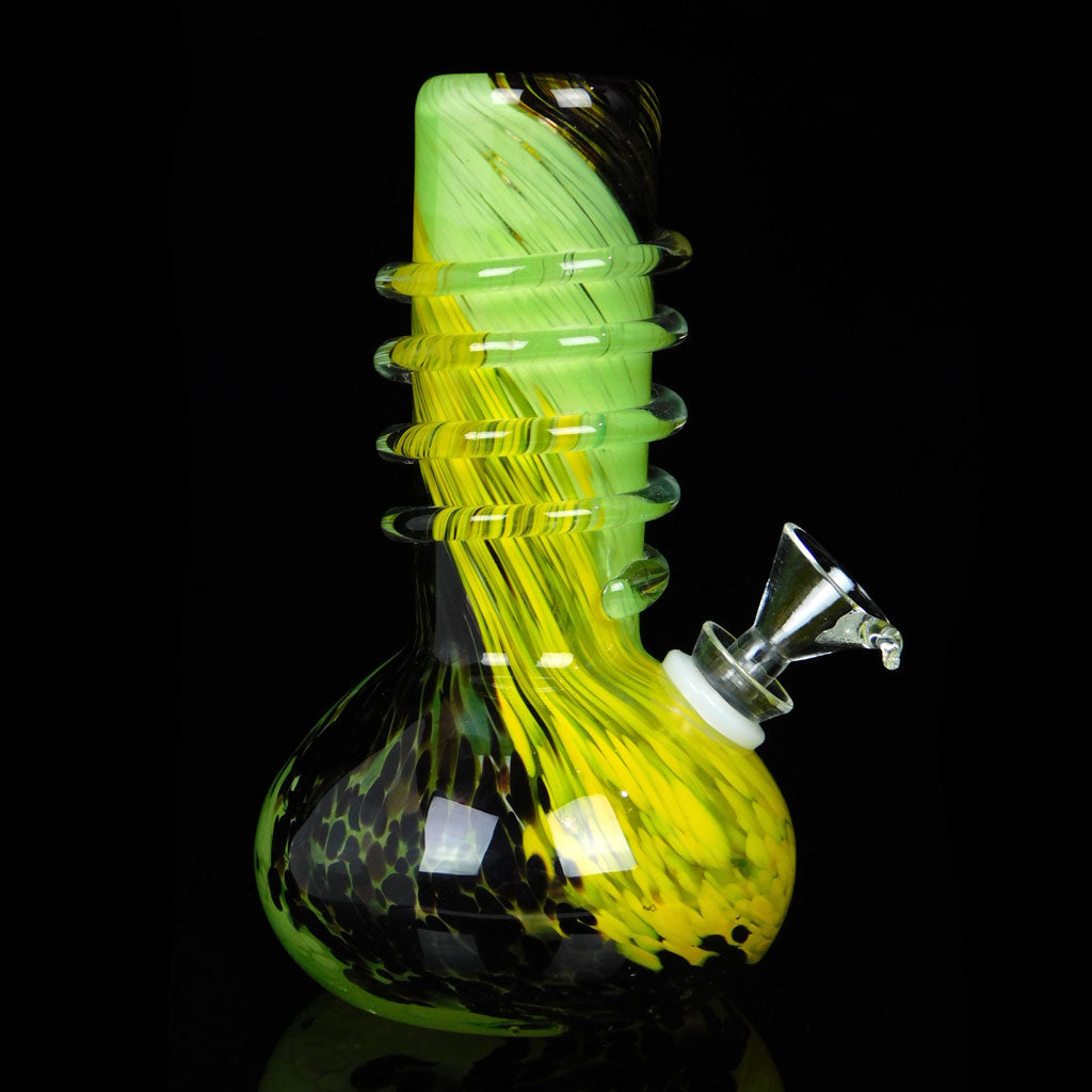 Mini Oil Bong Green Swirl