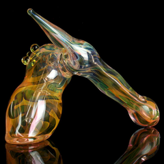 The Raked Sidecar Fumed Sidecar Bubbler Pipe (Various Colors)