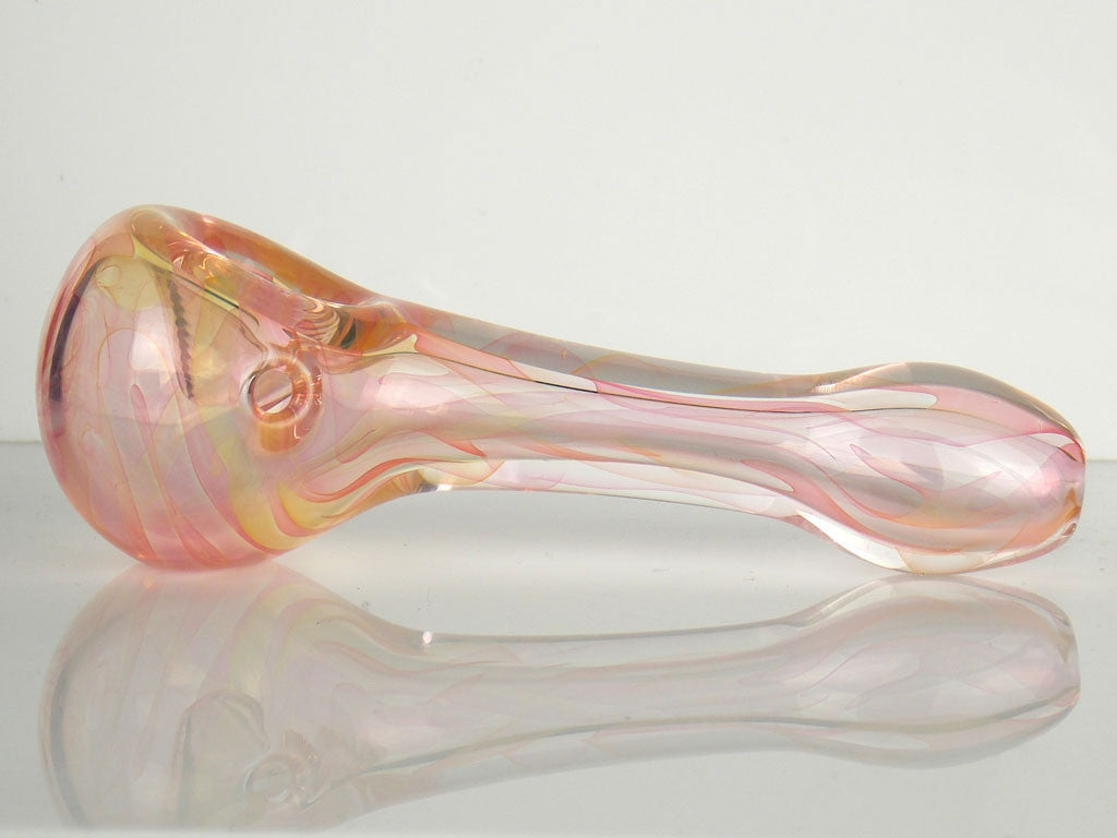 Glass Spoon Pipe - Gilded Rose