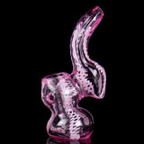 pink glass bubbler pipe