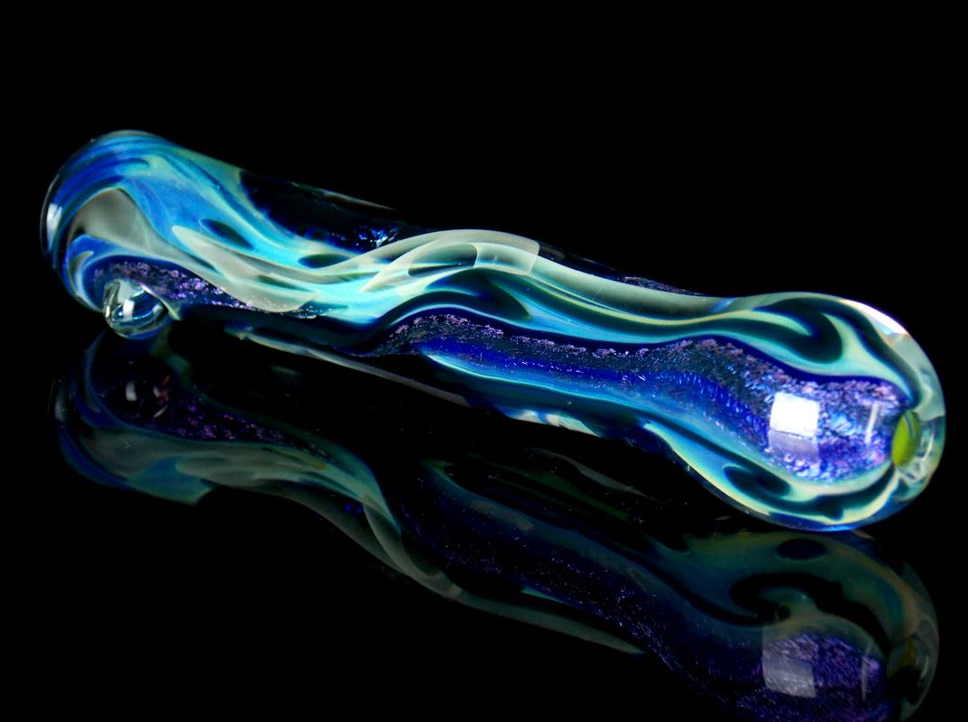 Purple Piston Dichroic Chillum Glass Pipe – VisceralAntagonisM