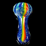 rasta aqua glass smoking pipe